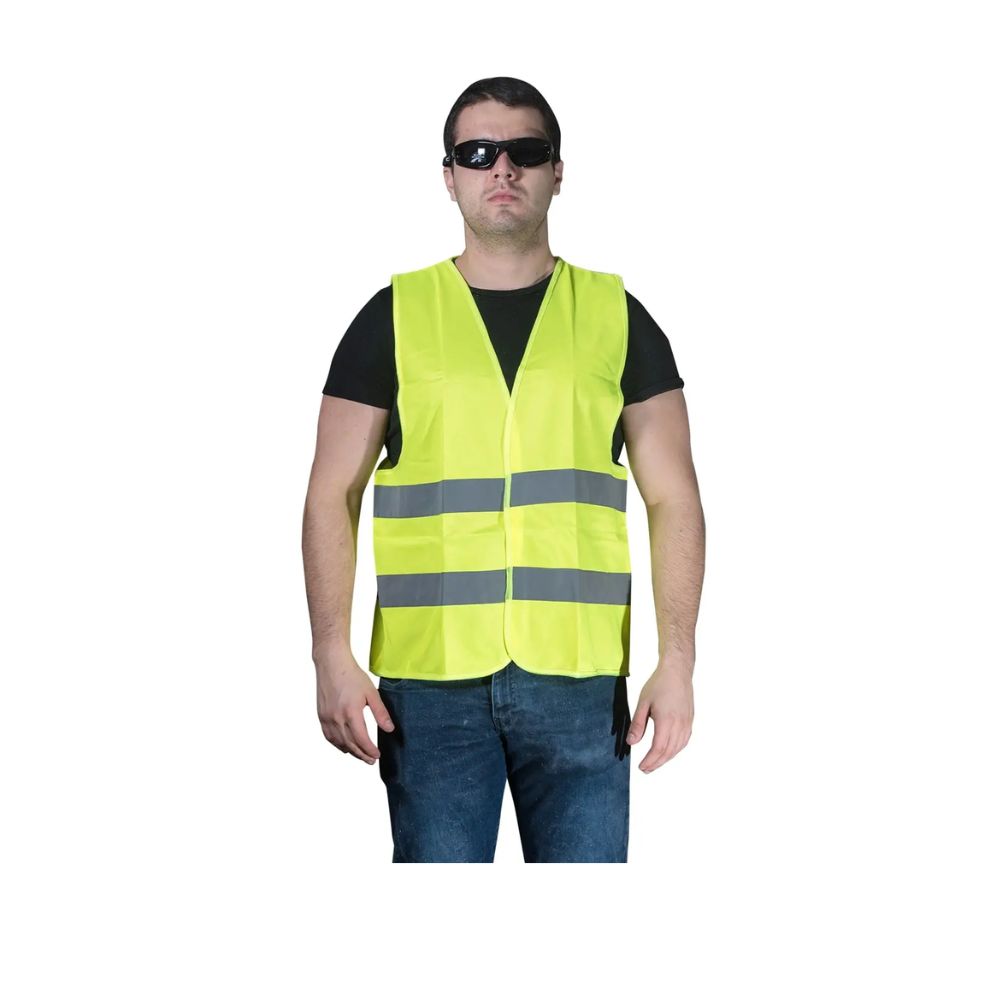 Chaleco de Seguridad Pesado Reflectivo Poliester Verde Clute