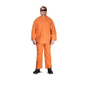 Set Casaca Pantalon de PVC Naranja Clute