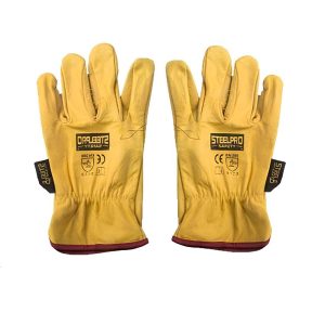 Guantes de Badana Amarillo Steelpro