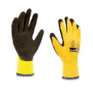 Guantes de Hilo Palma de Latex Amarillo Spro