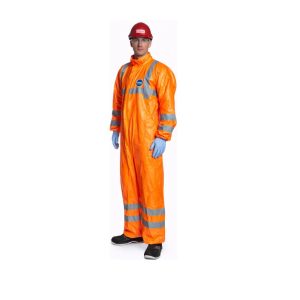 Traje Tyvek 500HV Naranja con Cinta Reflectiva Dupont